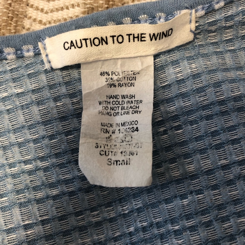 Caution To The Wind Sky Blue Wrap Midi Dress - Picture 9 of 11